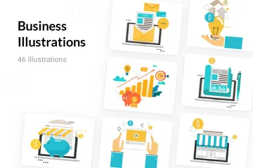 Entreprise Pack d'Illustrations