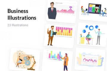 Entreprise Pack d'Illustrations