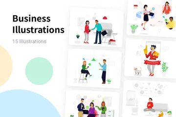 Entreprise Pack d'Illustrations