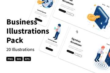 Entreprise Pack d'Illustrations