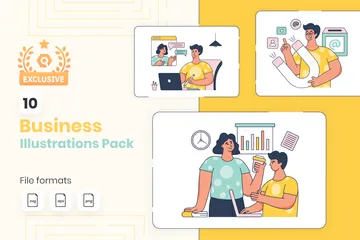 Entreprise Pack d'Illustrations