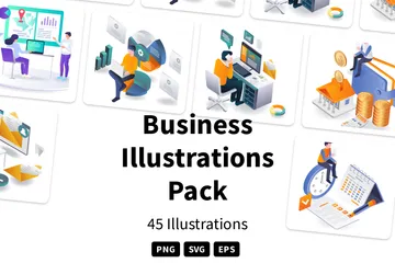 Entreprise Pack d'Illustrations