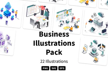Entreprise Pack d'Illustrations