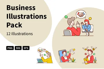 Entreprise Pack d'Illustrations