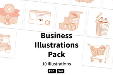 Entreprise Pack d'Illustrations