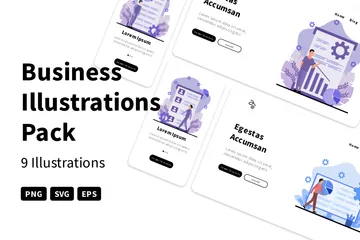 Entreprise Pack d'Illustrations