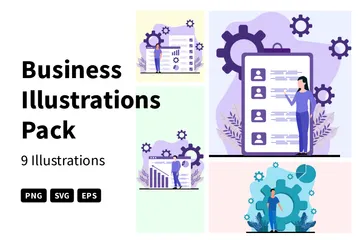 Entreprise Pack d'Illustrations