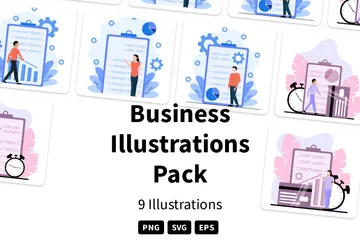 Entreprise Pack d'Illustrations