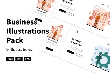 Entreprise Pack d'Illustrations