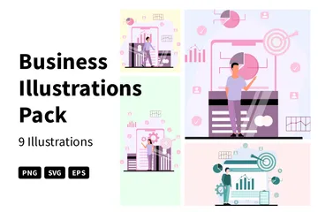 Entreprise Pack d'Illustrations