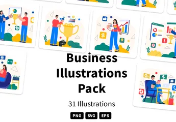 Entreprise Pack d'Illustrations