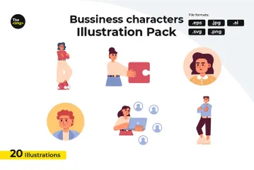 Entreprise Pack d'Illustrations