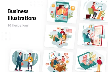 Entreprise Pack d'Illustrations