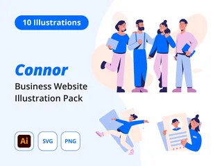 Entreprise Pack d'Illustrations