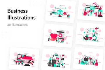 Entreprise Pack d'Illustrations