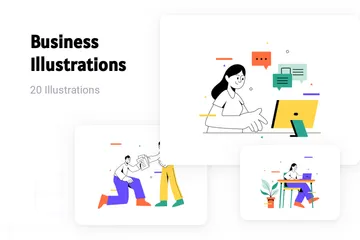 Entreprise Pack d'Illustrations