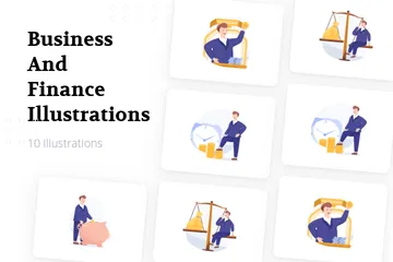 Affaires et finances Pack d'Illustrations