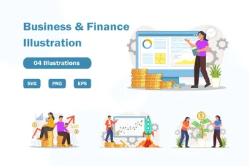 Affaires et finances Pack d'Illustrations