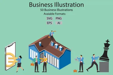 Affaires et finances Pack d'Illustrations