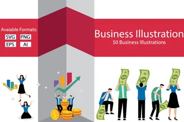 Affaires et finances Pack d'Illustrations