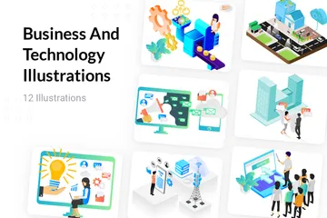 Affaires et technologie Pack d'Illustrations