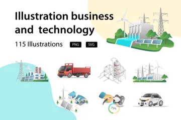 Affaires et technologie Pack d'Illustrations