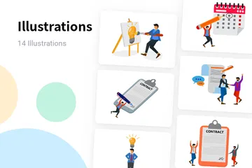 Affaires et travail Pack d'Illustrations