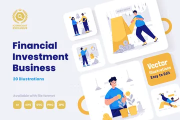 Entreprise d'investissement financier Pack d'Illustrations