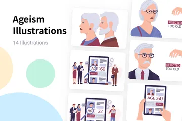 Ageism Illustration Pack