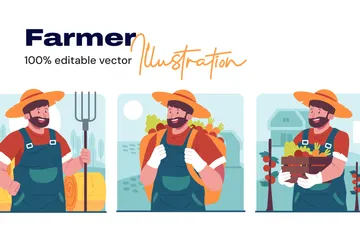 Fermier Pack d'Illustrations