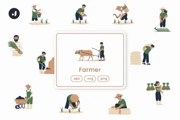 Fermier Pack d'Illustrations