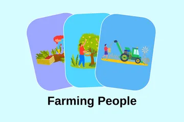 Les agriculteurs Pack d'Illustrations