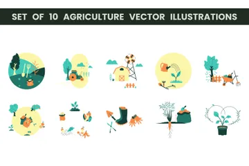 Agricultura Paquete de Ilustraciones