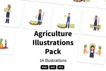 Agriculture Illustration Pack