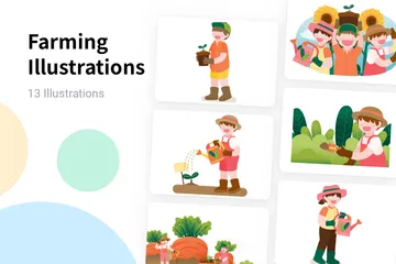 Agriculture Pack d'Illustrations