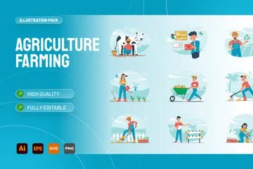 Agriculture Illustration Pack