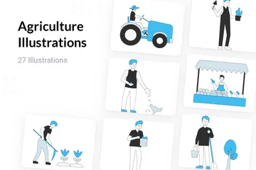 Agriculture Illustration Pack