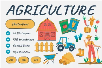 Agriculture Illustration Pack