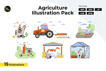 Industrie agricole Pack d'Illustrations