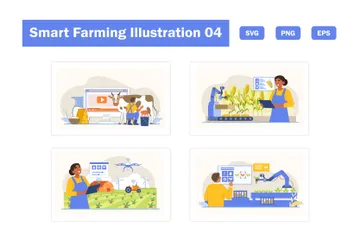 Agriculture intelligente Pack d'Illustrations