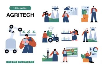 Agritech Pacote de Ilustrações