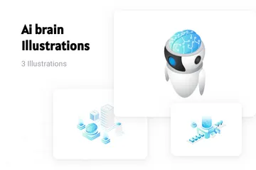 Ai Brain Illustration Pack