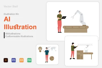 AI Illustration Illustration Pack