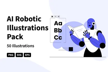 Ai robotique Pack d'Illustrations