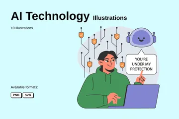 AI Technology Illustration Pack