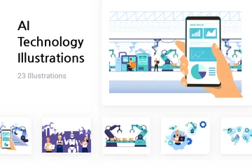 AI Technology Illustration Pack