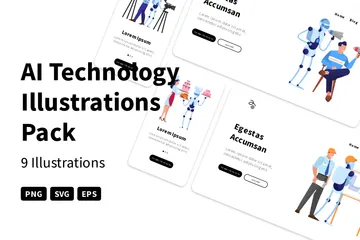 AI Technology Illustration Pack