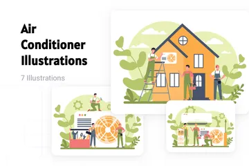 Air Conditioner Illustration Pack