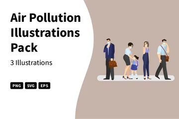 Air Pollution Illustration Pack