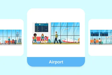 Airport Illustration Pack